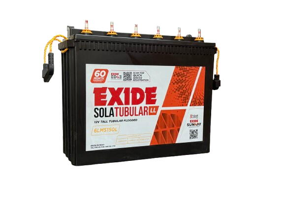 Exide Solar 6LMS 150L- 12v 150ah Solar Battery