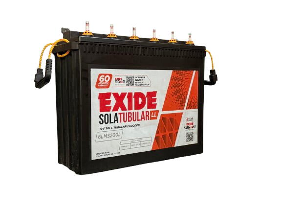 Exide Solar 6LMS 200L- 12V 200AH Solar Battery