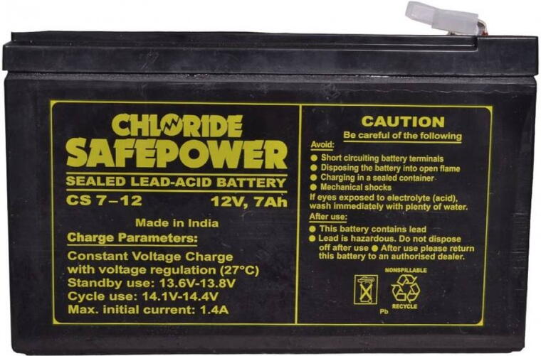 Exide Power Safe Plus 12V 7AH SMF Battery
