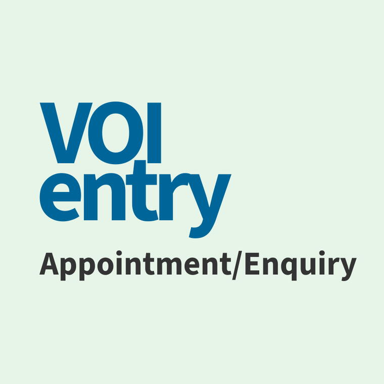 VOI entry and ARS/Enquiry - Healthcare
