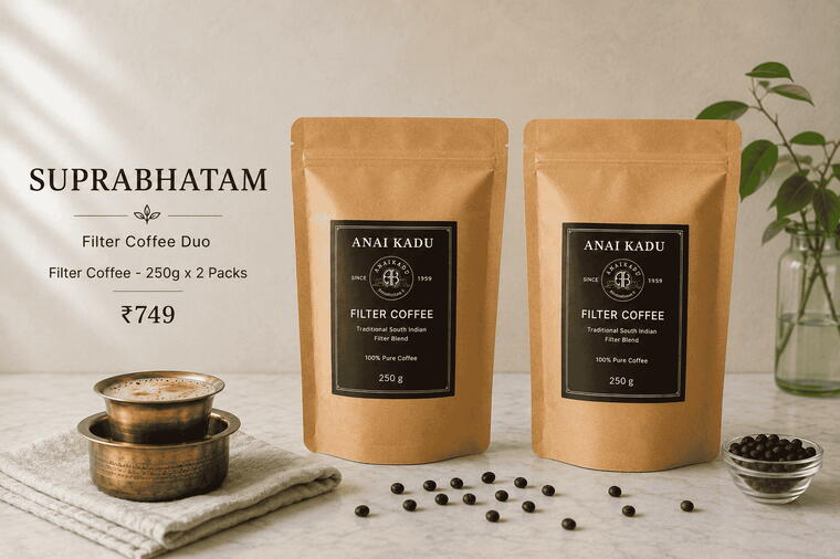 Suprabhatam - Filter Coffee Duo (250g x 2)