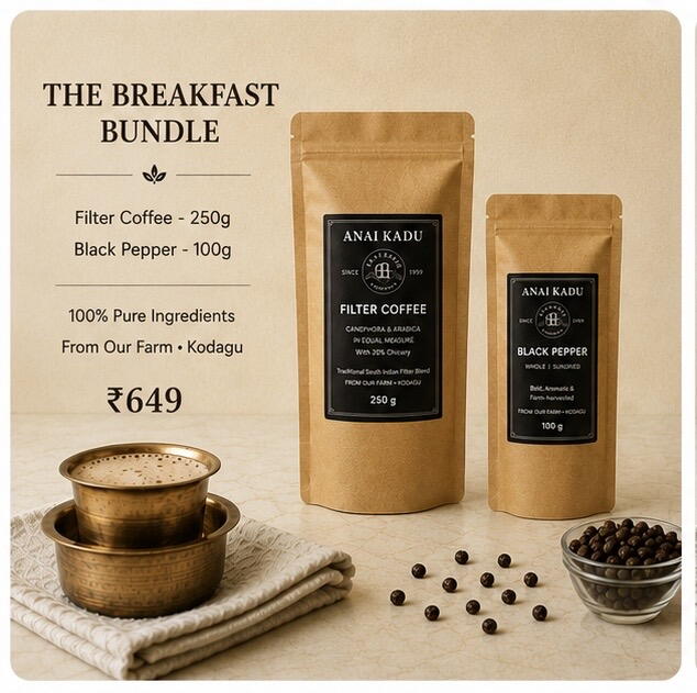 The Breakfast Bundle (Coffee 250g + Black Pepper 100g)