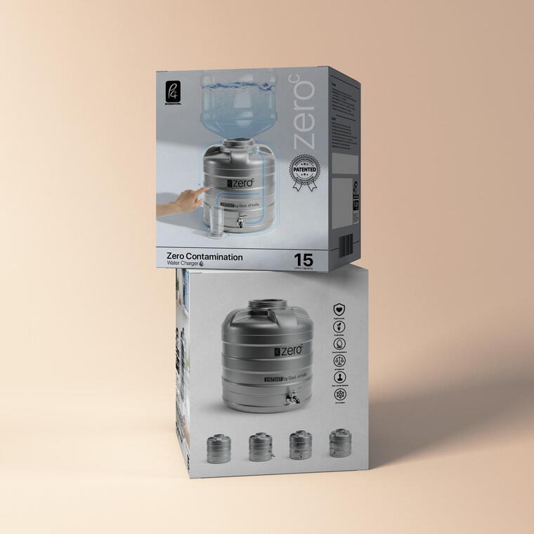 P4 International Zero C Alkaline Technology Water Recharger 15 Litres + 2 Litres