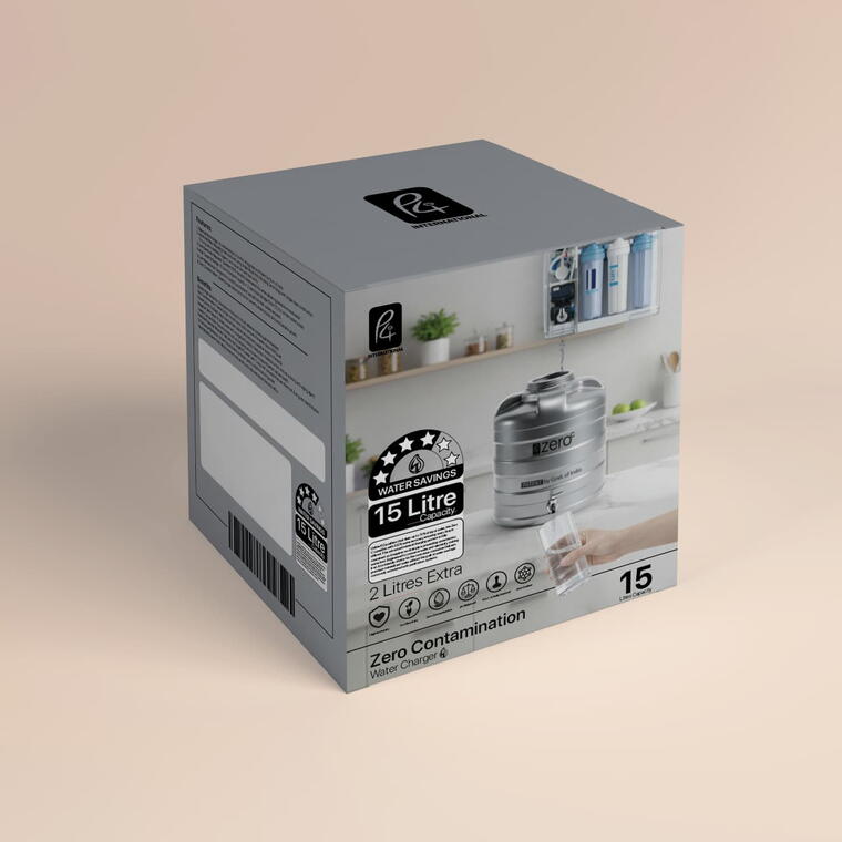 P4 International Zero C Alkaline Technology Water Recharger 15 Litres + 2 Litres