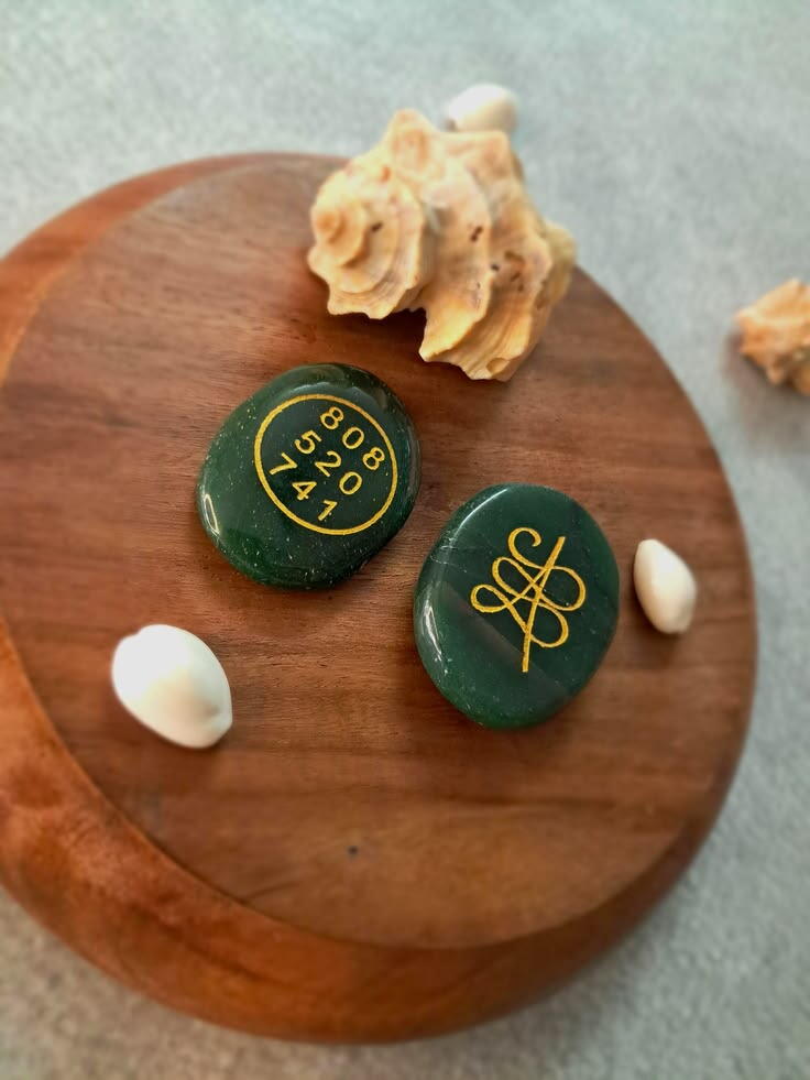 Green Aventurine Manifestation Coin