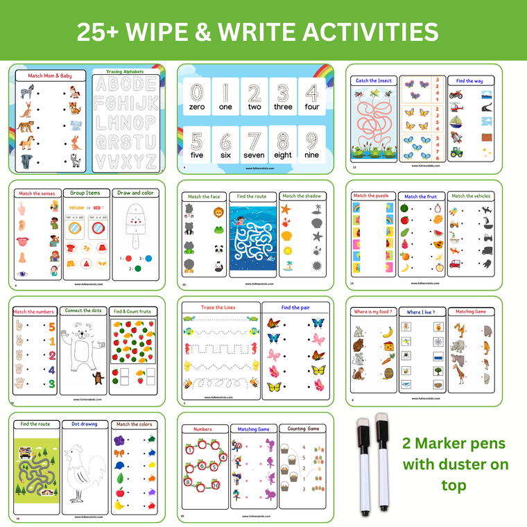 FullnessKids 40+ Activities My Preschool Busy Book