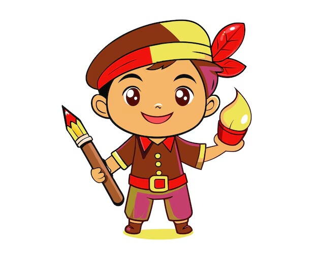 Professional 2D mascot