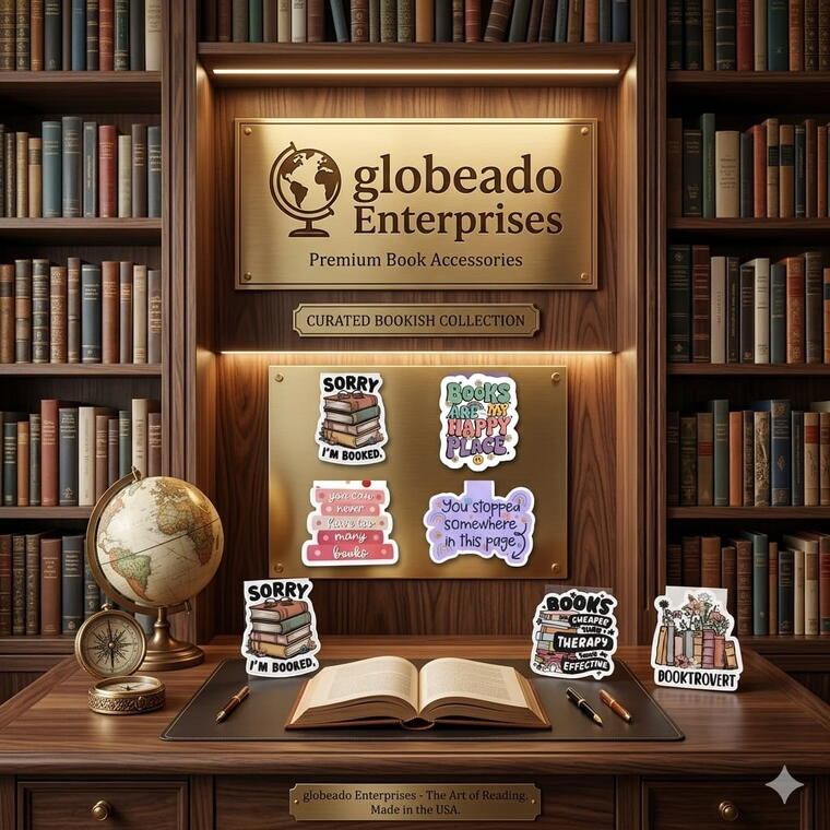 Cute Magnetic Bookmarks Set for Book Lovers, Funny Quotes, Pack of 6