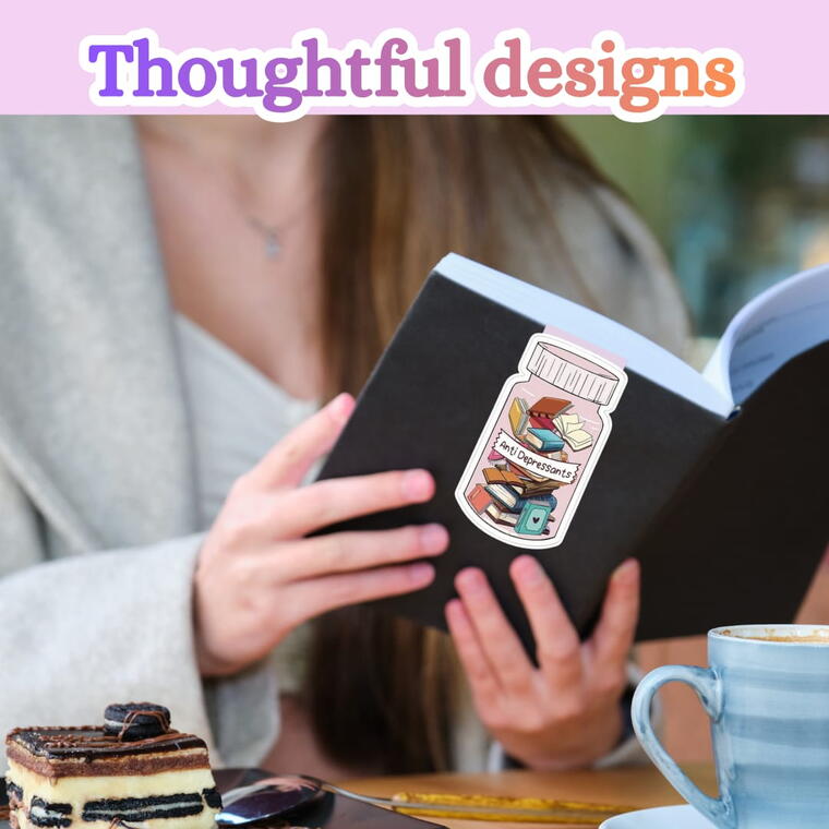 Cute Magnetic Bookmarks Set for Book Lovers 