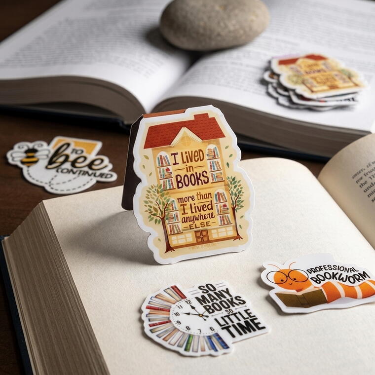 Cute Magnetic Bookmarks Set for Book Lovers 