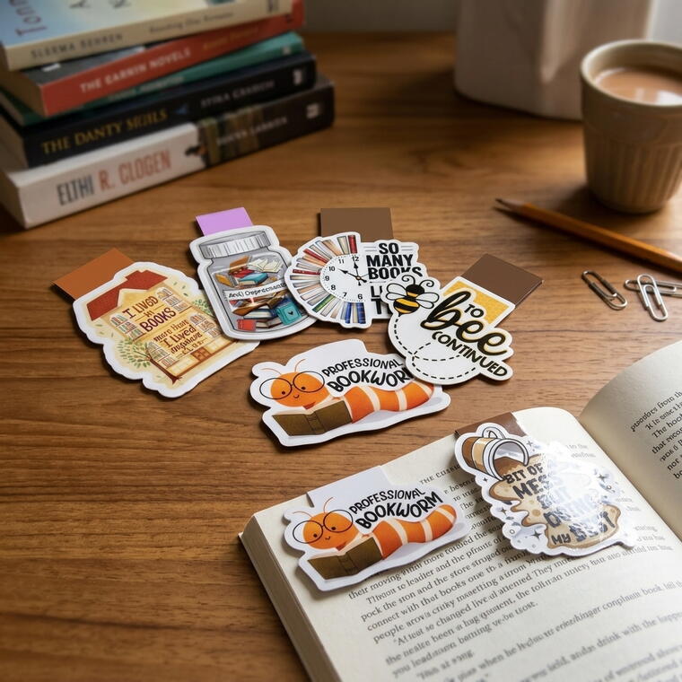 Cute Magnetic Bookmarks Set for Book Lovers 