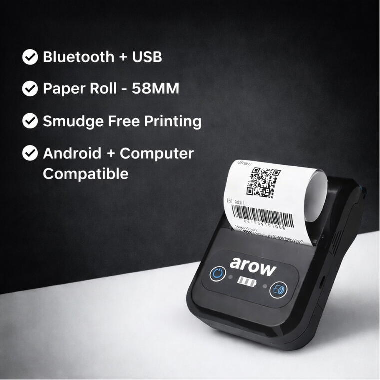 Bluetooth thermal POS Printer Only 58 mm (2 inches) | 2600 mAh 