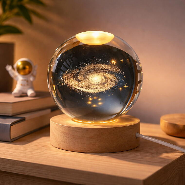 Crystal Ball Night Lamp – Premium LED Projection Light