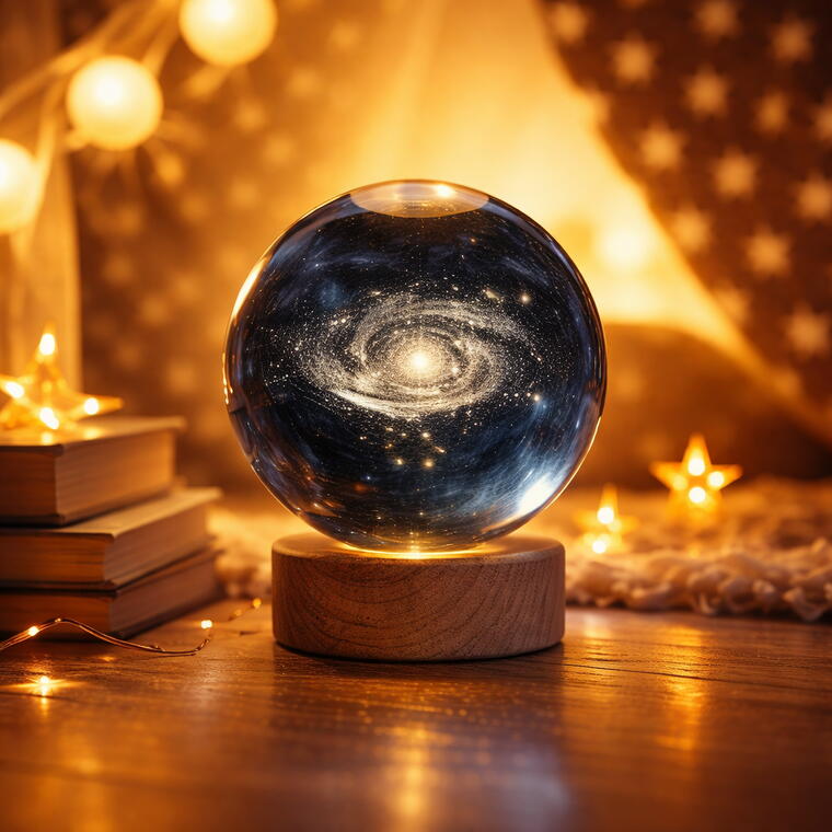 Crystal Ball Night Lamp – Premium LED Projection Light