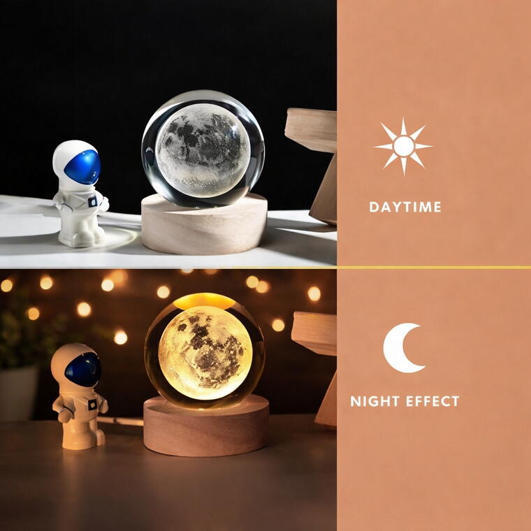 Crystal Ball Night Lamp – Premium LED Projection Light