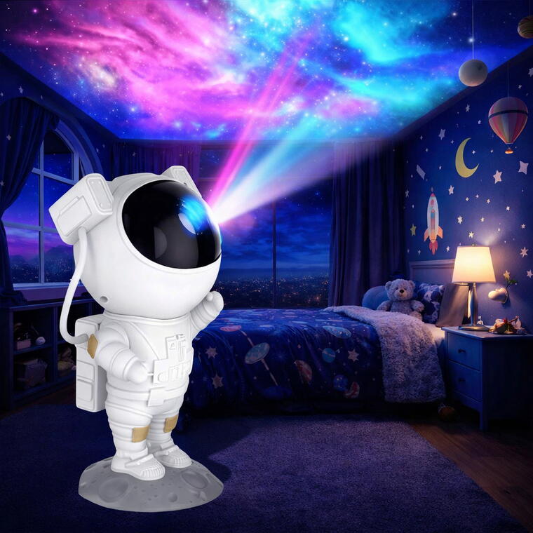 The Astronaut Galaxy Projector Lamp (White) - Toy Imagine