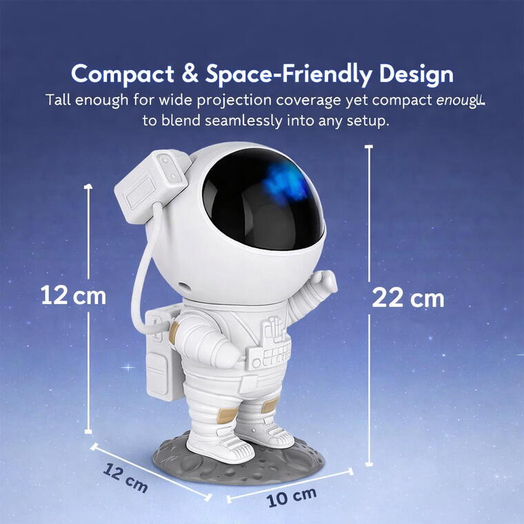 The Astronaut Galaxy Projector Lamp (White) - Toy Imagine