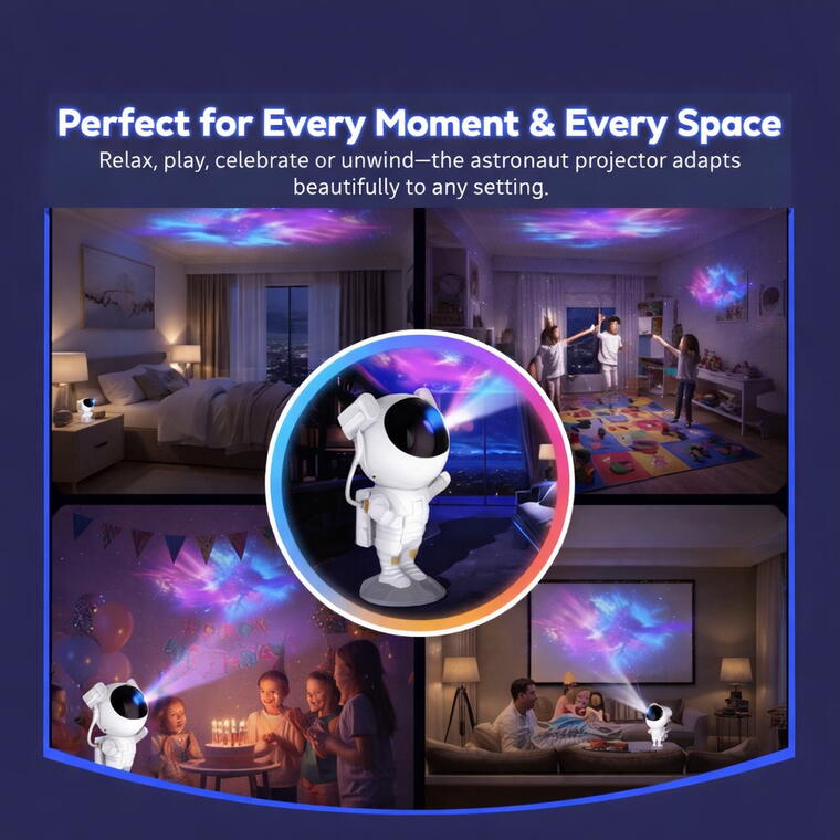 The Astronaut Galaxy Projector Lamp (White) - Toy Imagine