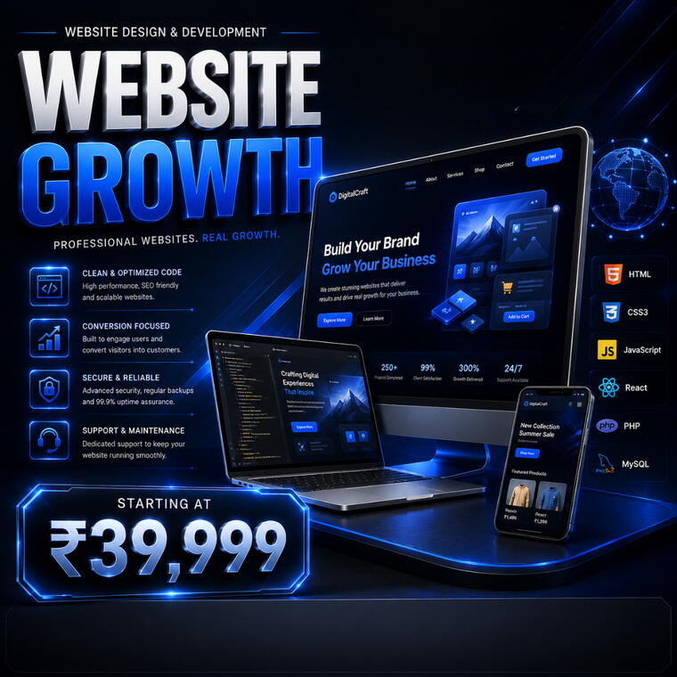 Website Design &amp; Development - Growth