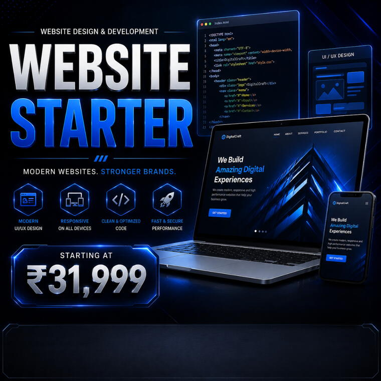 Website Design &amp; Development - Starter