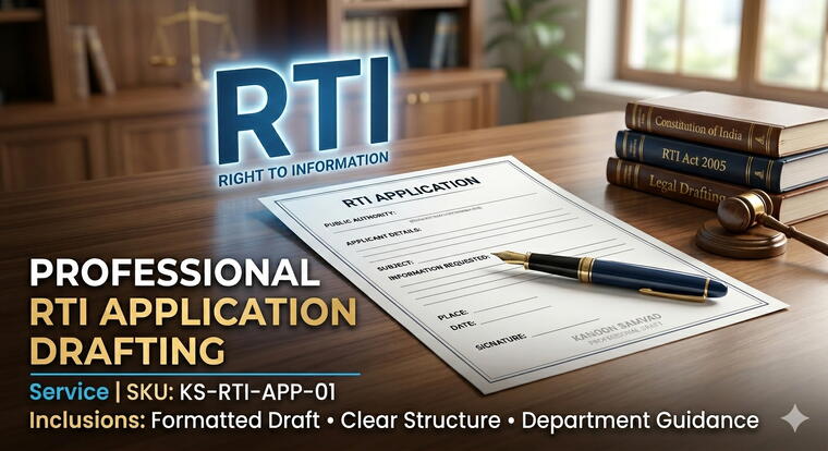 RTI Application Draft
