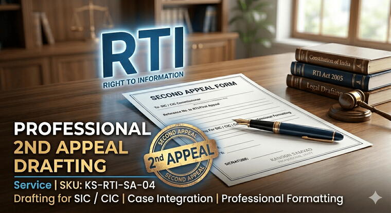 RTI - 2'ND APPEAL APPLICATION