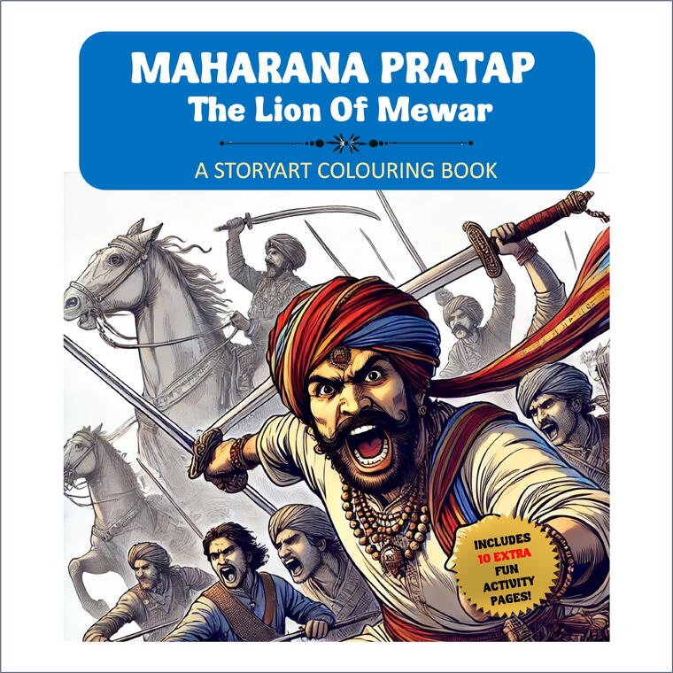 Maharana Pratap: Lion of Mewar (A Storyart Coloring Book)