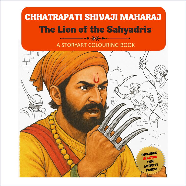 Chhatrapati Shivaji Maharaj: Lion Of The Sahyadris (A Storyart Coloring Book)