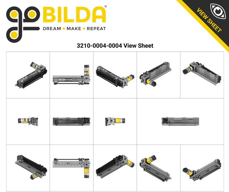 GoBilda 4 Stage Viper-Slide Kit (Belt-Driven, 240mm Slides)