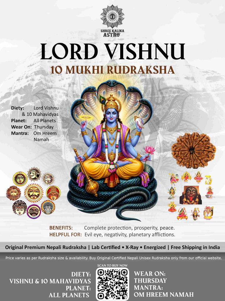 Nepali 10 Mukhi Rudraksha Original Lab Certified with X-Ray (Loose Bead)