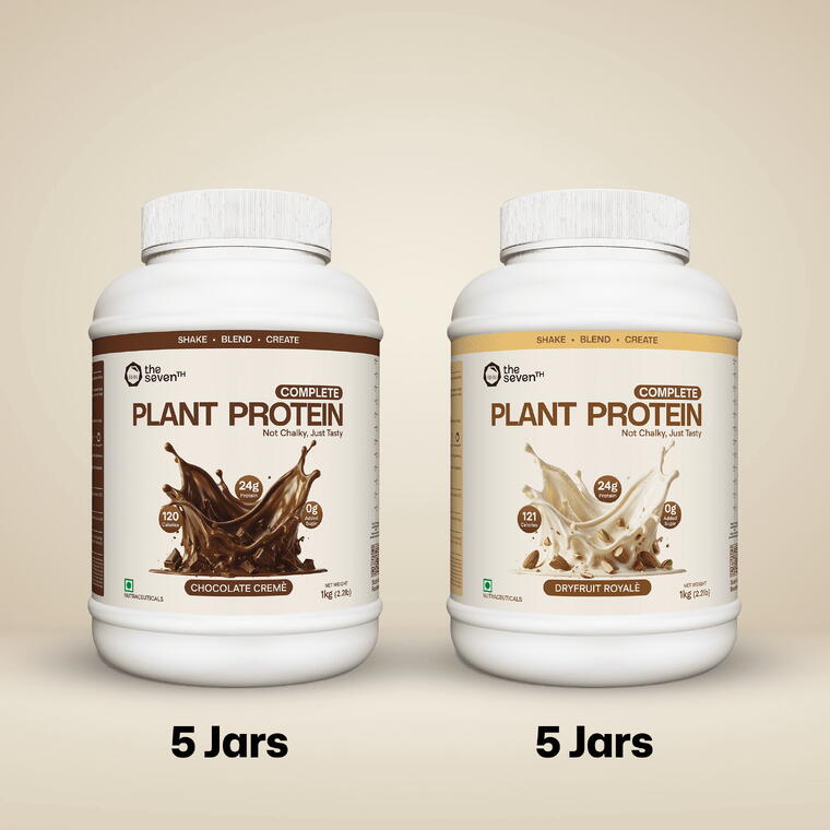 Plant Protein (5 Dryfruit Royalé + 5 Chocolate Cremé)