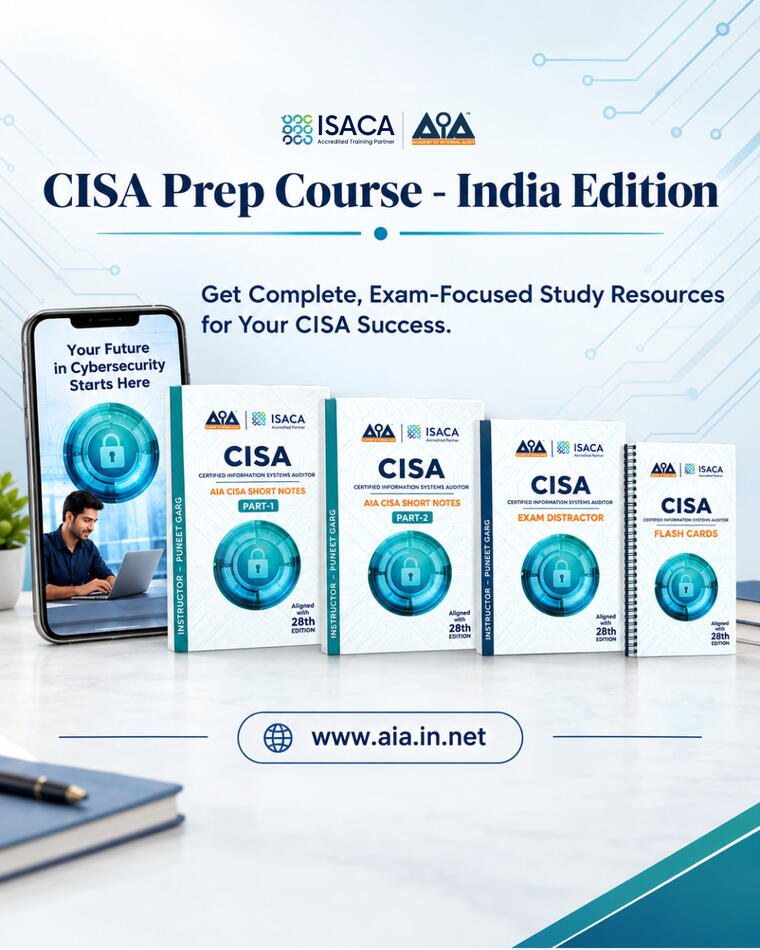 CISA Prep Course - AIA Short Notes Books Delivery in India Only