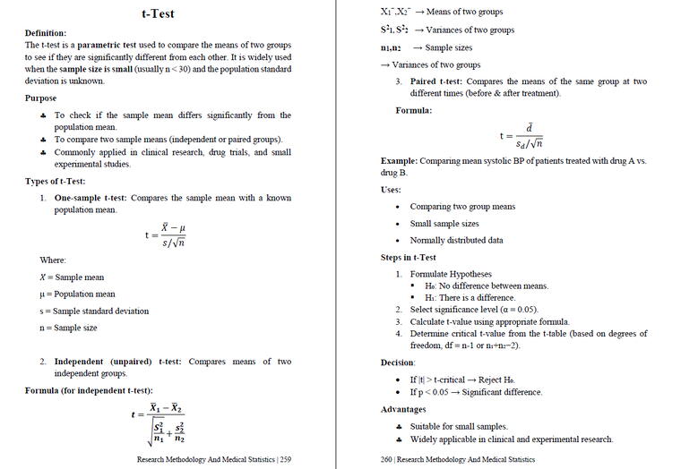 Research Methodology and Medical Statistics