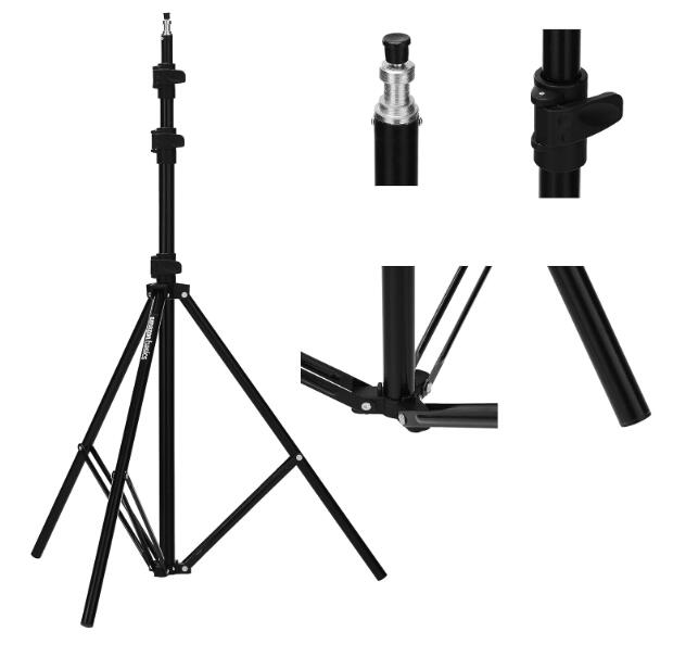 Heavy Duty 9 Feet Extendable Metal Tripod Stand
