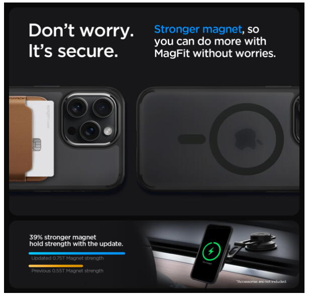 Nillkin Iphone 15 Pro Max Black Magnetic Case
