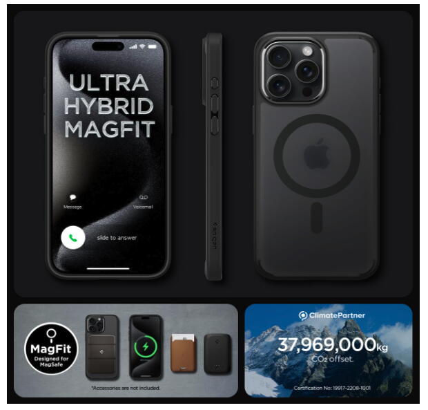 Nillkin Iphone 15 Pro Max Black Magnetic Case