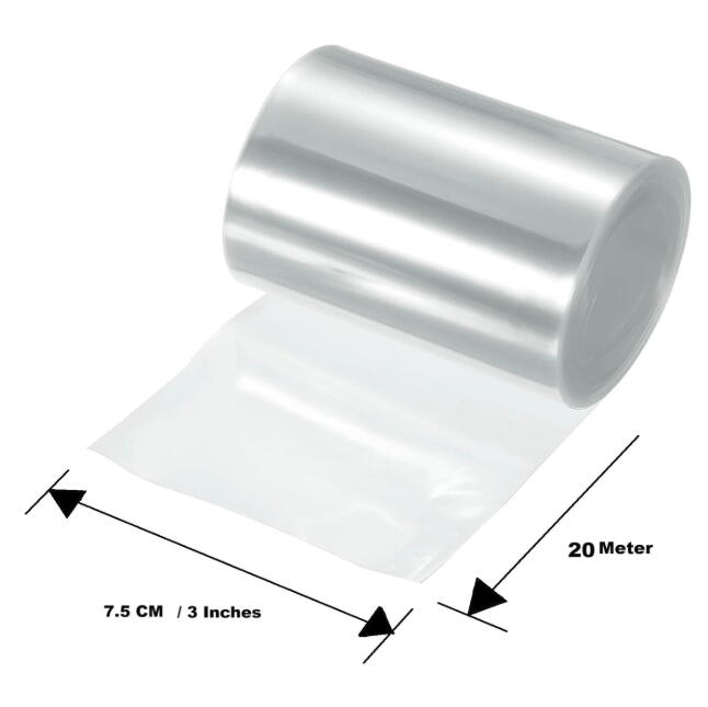 PVC Heat Shrink Sleeve Roll 8 Inch Width x 20 Meter Length