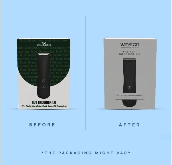 Winston Rechargeable Waterproof Body and Ball Trimmer for Men - Nut Groomer 1.0
