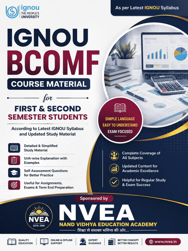 (248) IGNOU BCOMF Course Tutorial 