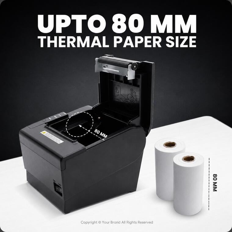 Ethernet Printer 3 Inch (80mm) USB Only | 
