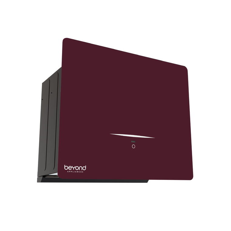 Beyond Appliances Cube Plug N Play BLDC Chimney - Burgundy