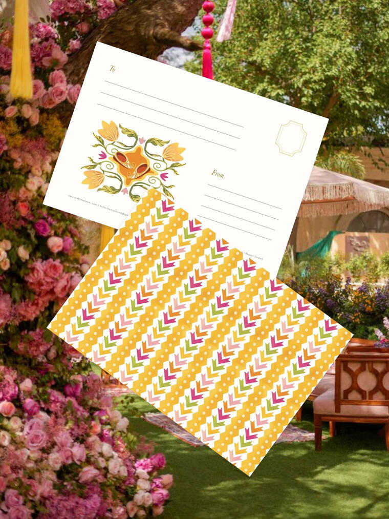 Joota Chupai Postcards: Set of 2