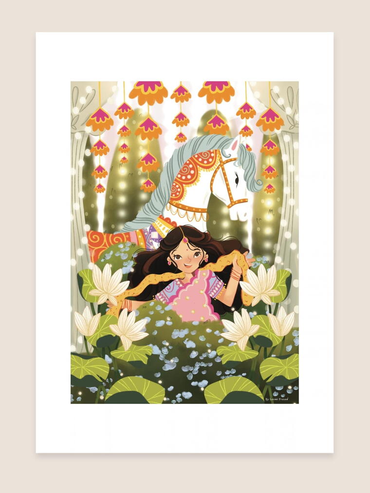 Ladki Wale: A5 Matte Print with Border