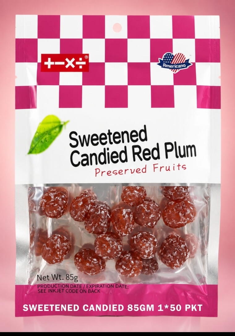 Sweetened Candied Red Plum 85g