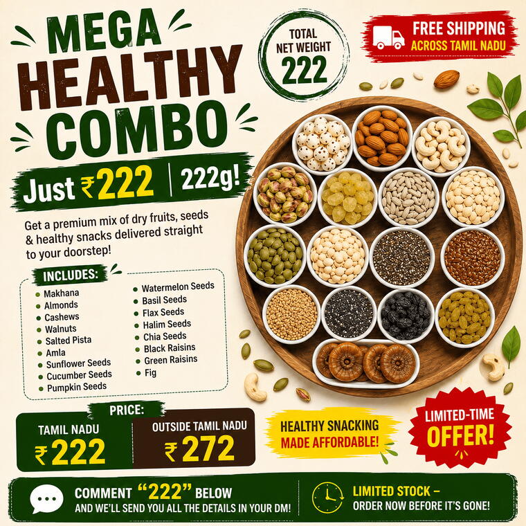 Moti Mewa 222rs Combo (Tamil Nadu)