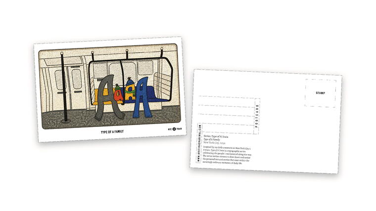 Type of A Train Postcards