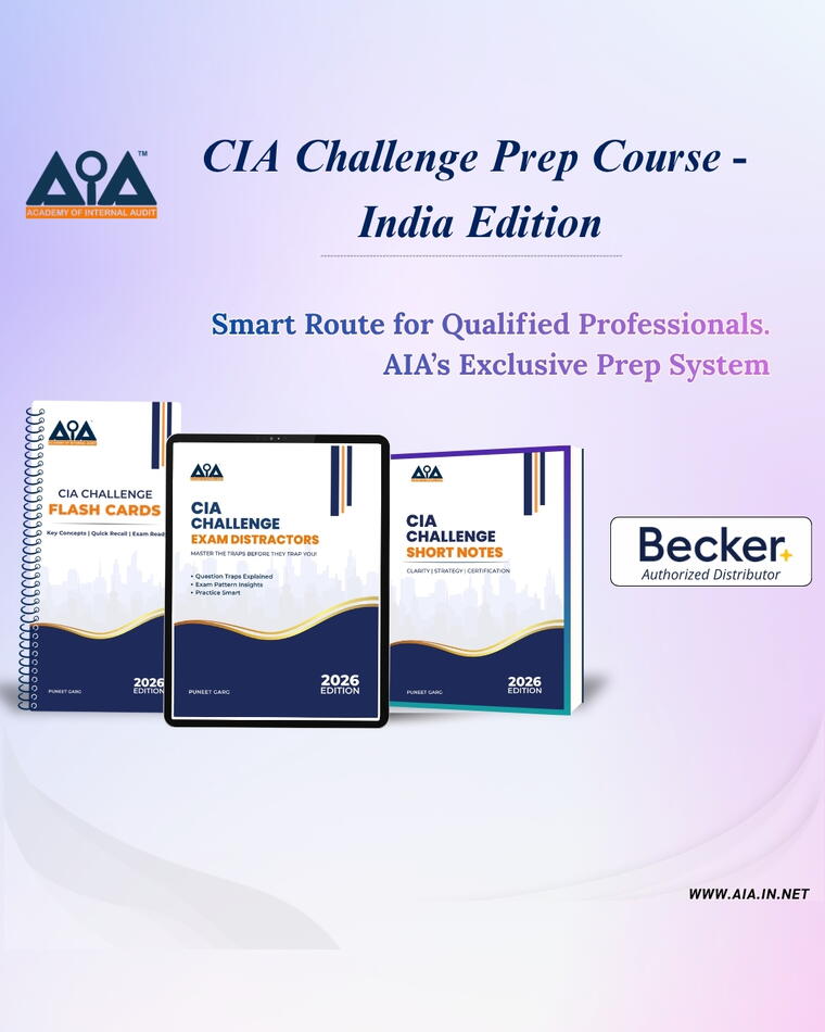 CIA Challenge  Prep Course – AIA Short Notes Books Delivery in India Only