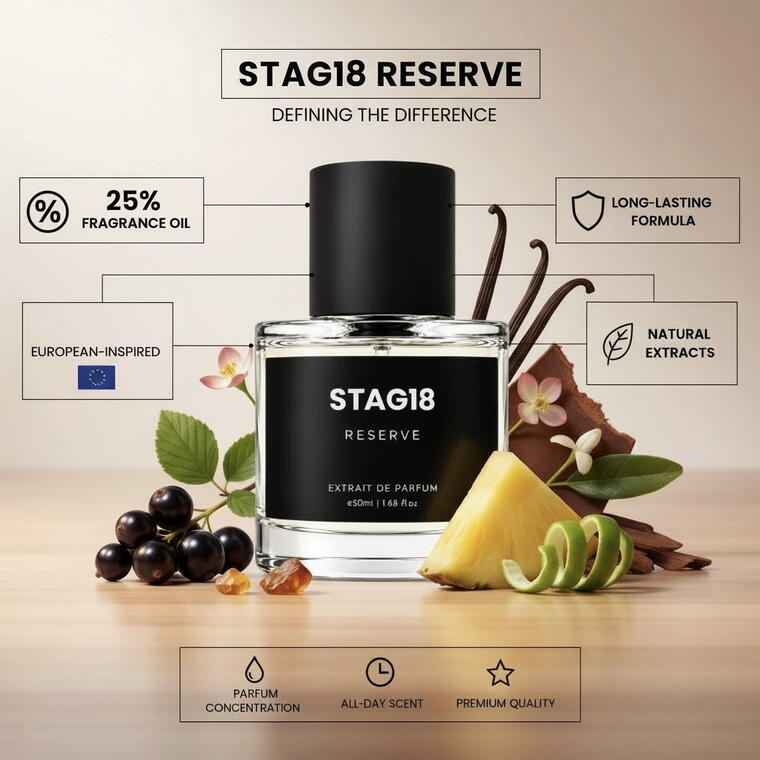 STAG18 | RESERVE | European-Inspired Extrait de Parfum | 50 ml