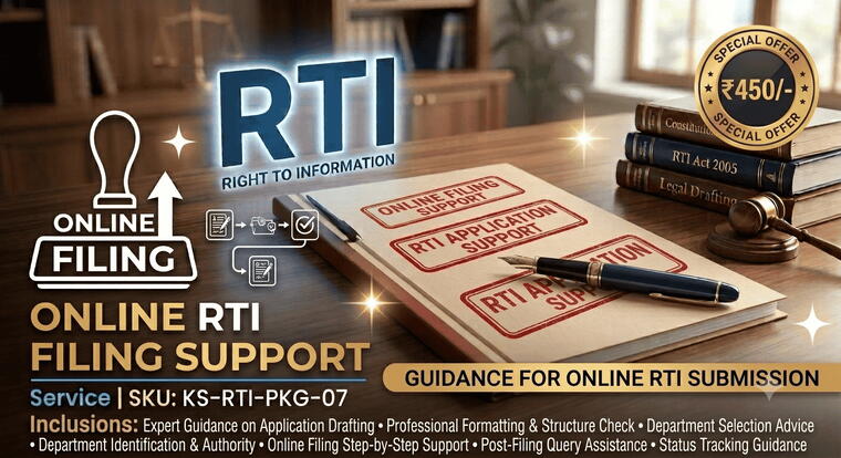 Online RTI Filing Support