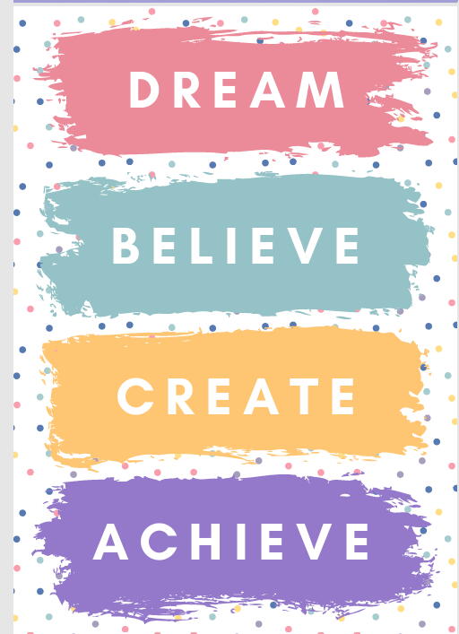 Posters - Words she reads every morning